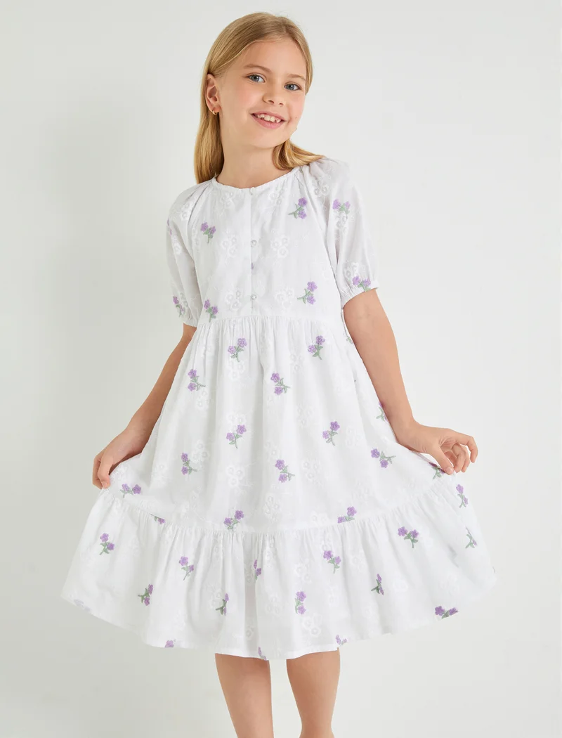 KOTON Cotton Floral Dress