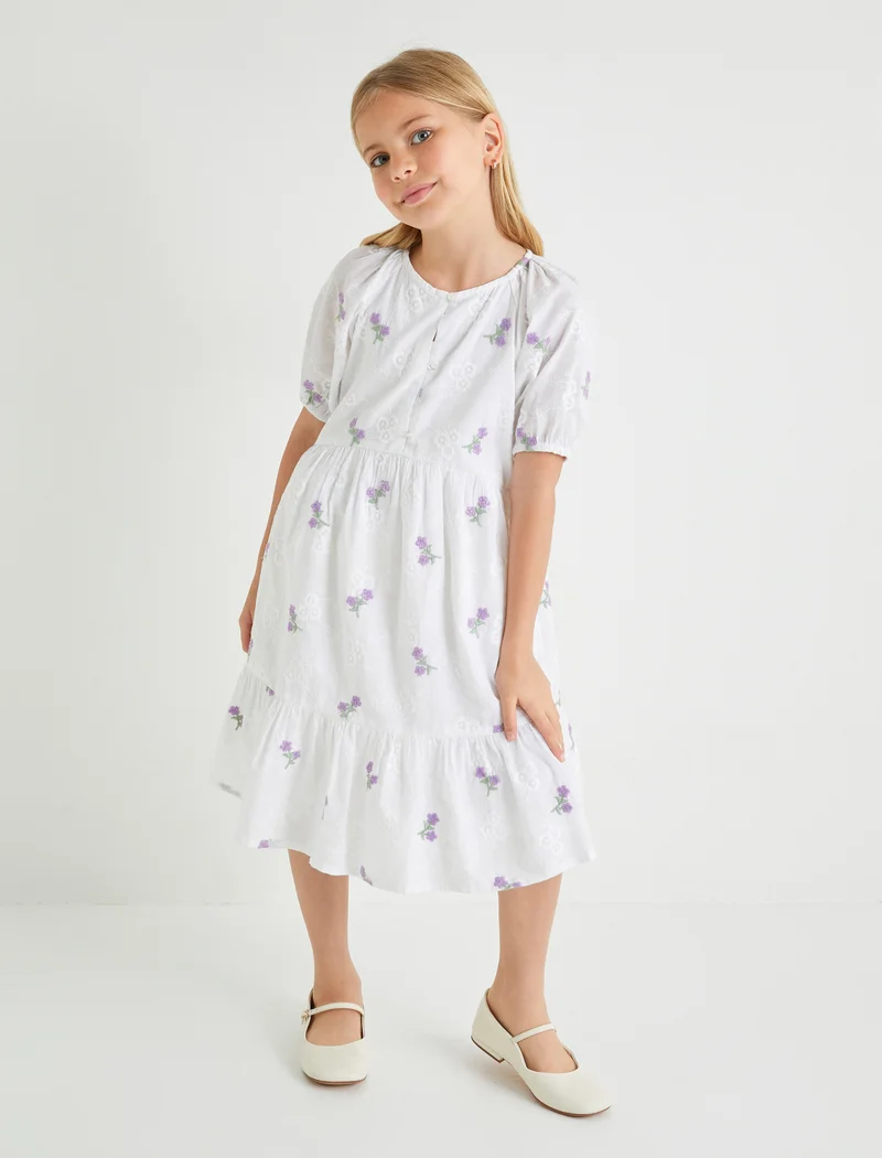 KOTON Cotton Floral Dress