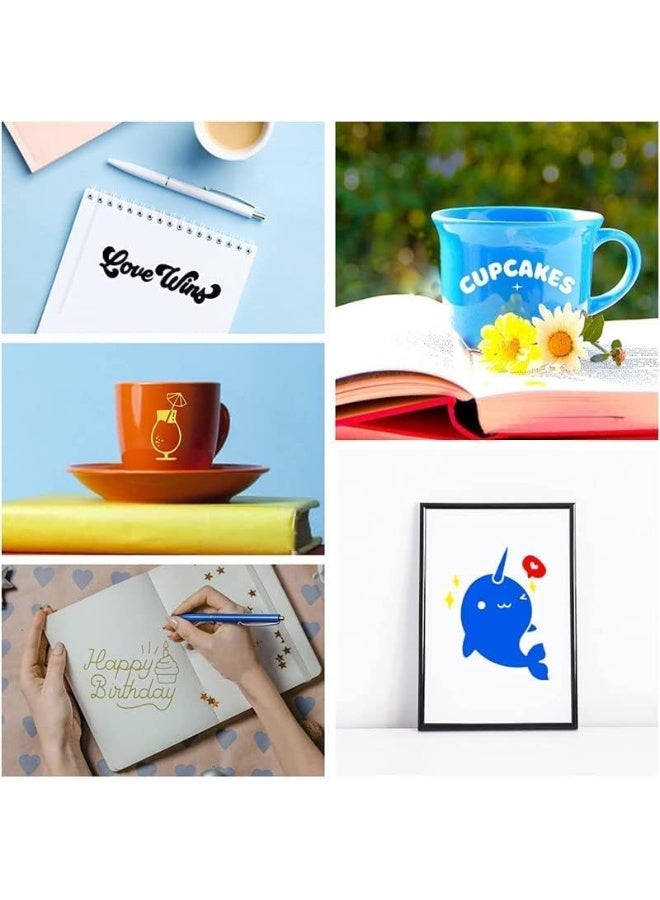 اي ار اس لفة فينيل لاصق دائم من الذهب المصقول من ARS - 12 بوصة × 15 قدم فينيل دائم ممتاز للأعمال الحرفية واللافتات وسجلات القصاصات وغيرها من أدوات القطع الحرفية. - Image 3