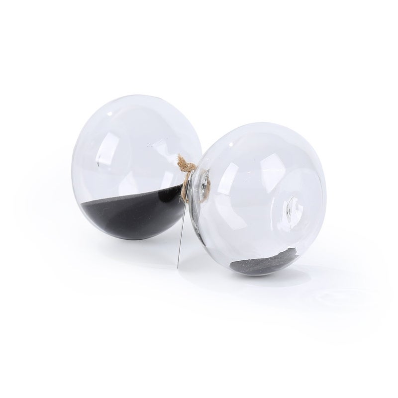 SWISSELITE Puff Sand Timer, Hourglass Sand Timers, Inspired Glass for Home, Desk, Office Decor - Image 2