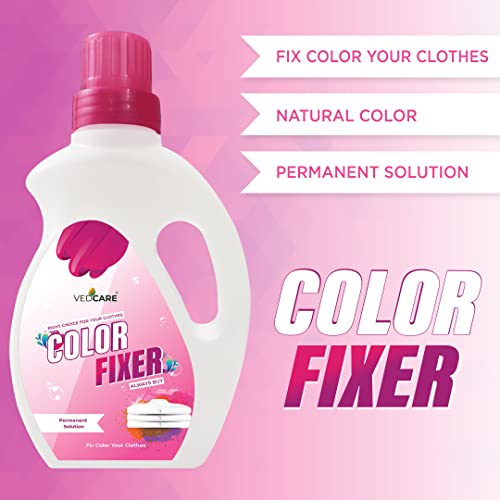 Vedcare Fabric Color Fixer Liquid for clothes, Works For Silk, Cotton, Georgette and all Fabric 16.9 Fl Oz - Image 4