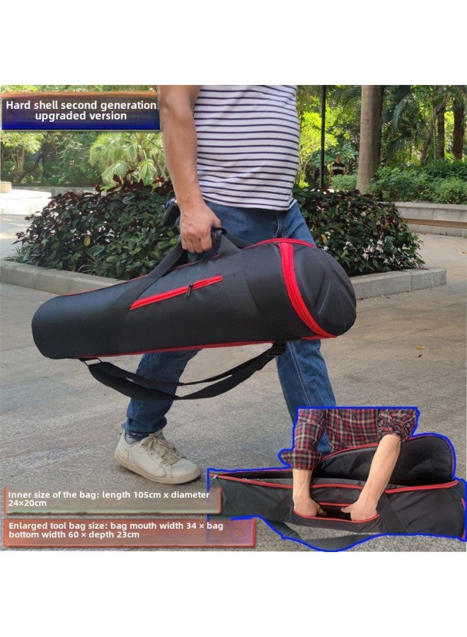 Photo Rack Tripod Bag Thickened Hard Shell Tripod Bag Cantilever Gimbal 3D Gimbal Bracket Tripod Storage Bag-Color:Hard Shell Second Generation: 105cm*diameter 24*20✦✦  - Image 1