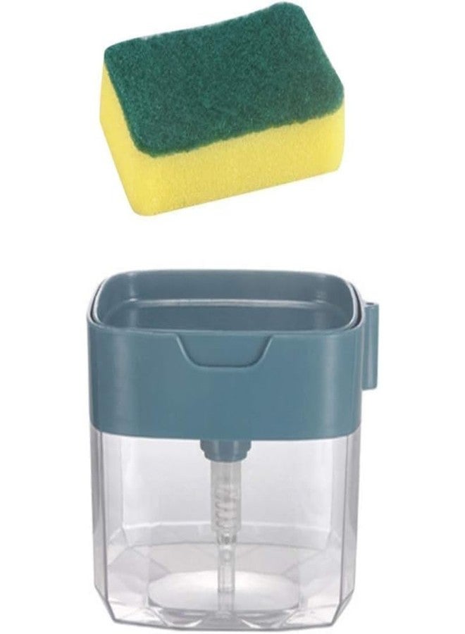 Lapras 𝟏𝟓 𝐘𝐞𝐚𝐫𝐬 𝐖𝐚𝐫𝐫𝐚𝐧𝐭𝐲 2-in-1 Soap Dispenser with Sponge Holder – Kitchen Sink Organizer for Dishwashing | Press Pump Dish Soap Box with Sponge Caddy, Leakproof Compact Countertop - Image 5