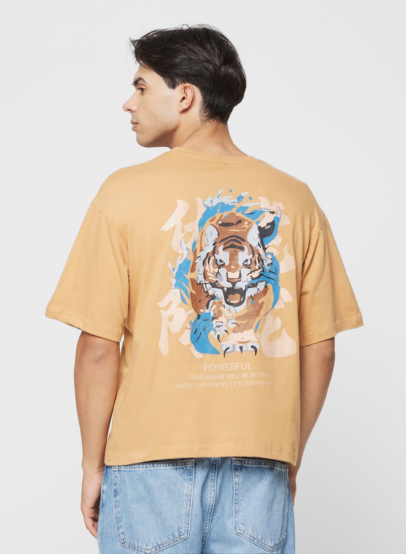 سفنتي فايف تيشيرت جرافيك أوفر سايز - Image 1