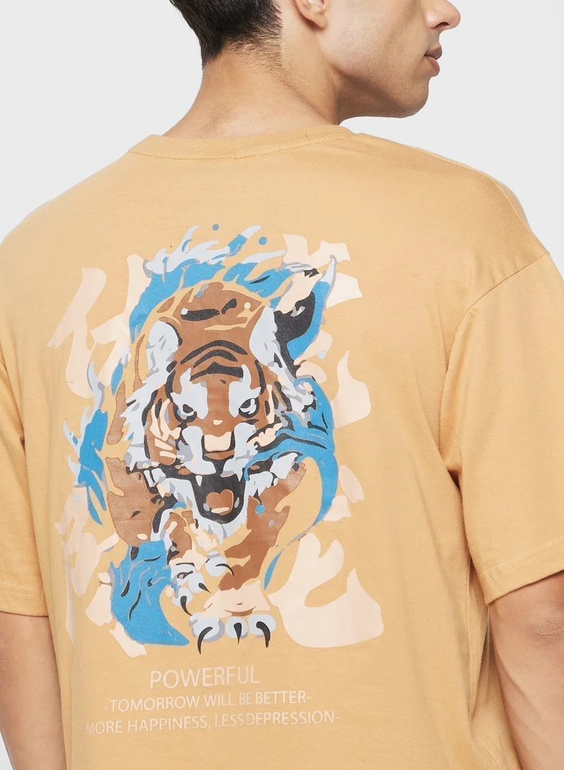 Seventy Five Graphic Oversized T-Shirt