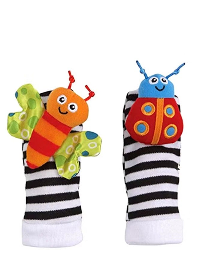 🍼 طقم ألعاب للرضع (شرابات + أساور) عالي الجودة | ٨ قطع 👶 لتنمية الحواس | ناعم وآمن | هدية مثالية للمواليد - Image 3