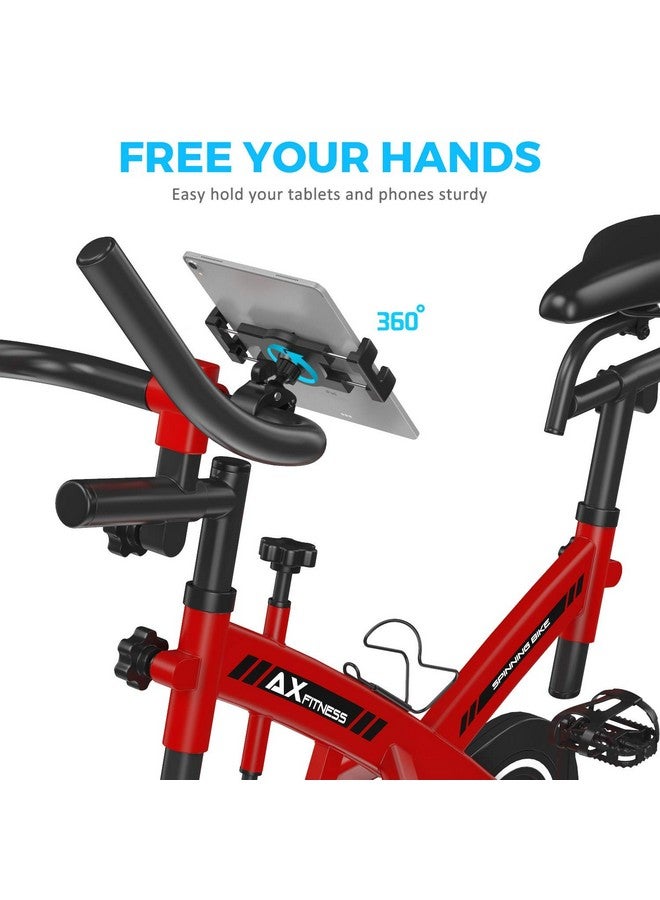 KDD Spin Bike Tablet Holder Mount, Phone iPad Holder Stand Exercise Bike Handlebar Mount for Stationary Bicycle, Treadmill, Microphone Stand, Fit for iPad Pro 12.9, Galaxy Tabs, iPhone(4.7-13”)