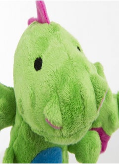 goDog goDog Skinny Dragons Squeaker Plush Pet Toy for Dogs & Puppies, Soft & Durable, Tough & Chew Resistant, Reinforced Seams - Green, Large  - Image 2