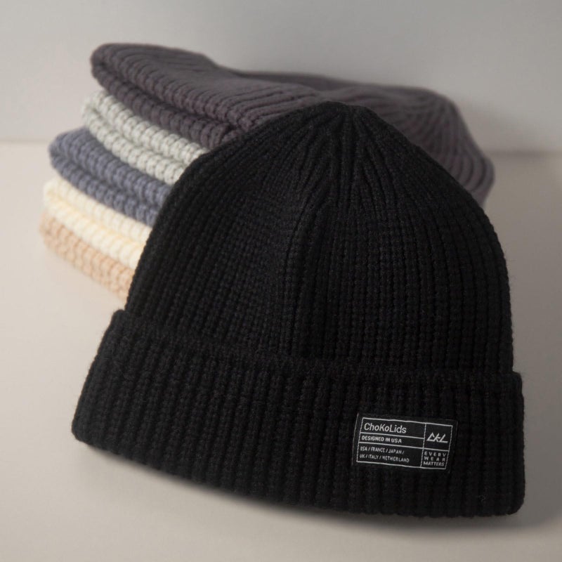 CHOK.LIDS Chunky Trawler Beanie Everyday Watch Hat Roll up Edge Skullcap Waffle Cuff Fisherman Beanie for Men Women (Punch Pink) - Image 3
