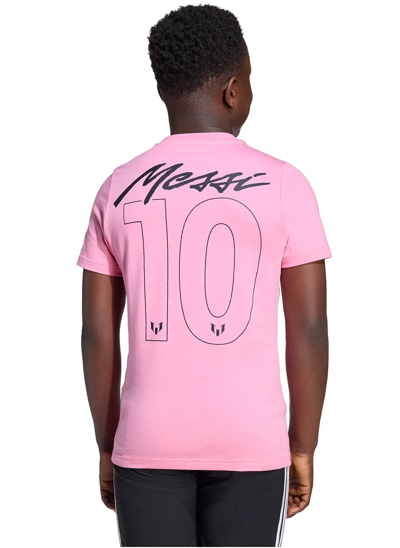 Adidas Kids Messi Name And Number Graphic T-Shirt
