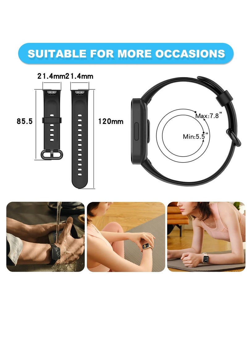 6 Pieces Straps Compatible With Xiaomi Redmi Watch Lite 2, Colorful Silicone Strap Replacement For Xiaomi Mi Watch Lite 2 And Redmi Watch Lite 2 - Image 5