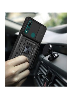 Generic huawei y9 prime Shield Full Protection Case With Metal Ring &Slide Camera Cover For huawei y9 prime  - Image 2