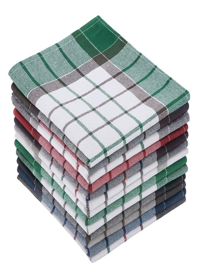 Space Fly Cotton Kitchen Napkin 20x20 Inches | Multipurpose Duster, Cleaning Cloth & Roti Wrap | Soft & Absorbent Multicolor Checkered Towels for Kitchen, Home & Restaurant Use (Set of 2) - Image 1