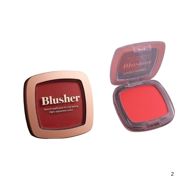 Matte Powder Blusher – Multi-Purpose Face Makeup for Cheeks, Eyes & Lips – Natural Sheer Pigments for a Healthy, Radiant Glow – Easy-to-Blend, Lightweight & Buildable Texture Pink