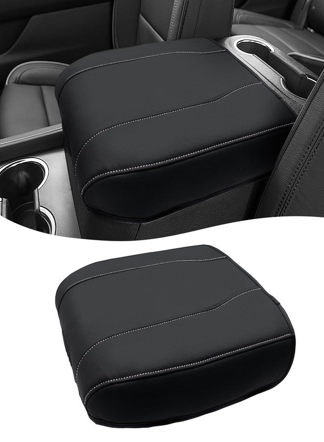 Eaglecover Center Console Cover for Chevy Silverado 1500 Accessories & GMC Sierra 2019-2025, Yukon & Tahoe & Suburban 2021-2025, Vinyl Armrest Middle Console Cover, Bucket Seat Only, Scratchproof - Image 1