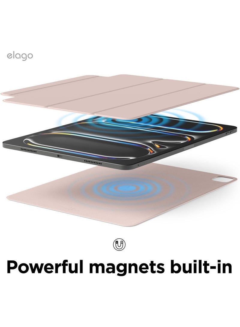 Elago Magnetic Folio for iPad Pro 11 inch case M5/M4 (2025-2024) cover with Auto Sleep and Wake Function - Sand Pink - Image 3