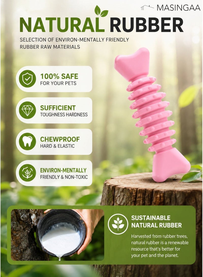 MASINGAA 6 pcs Dog Chew Toys for Puppy, Cute Pink Small Dog Toys, Puppy Teething Toys for Puppies, 2026 Upgraded Soft Durable Interactive Chew Toy for Small Dogs - Image 4