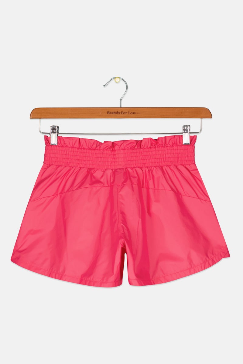 Adidas Kids Girl Dance Move Comfort Loose Shiny Short, Pink  - Image 2