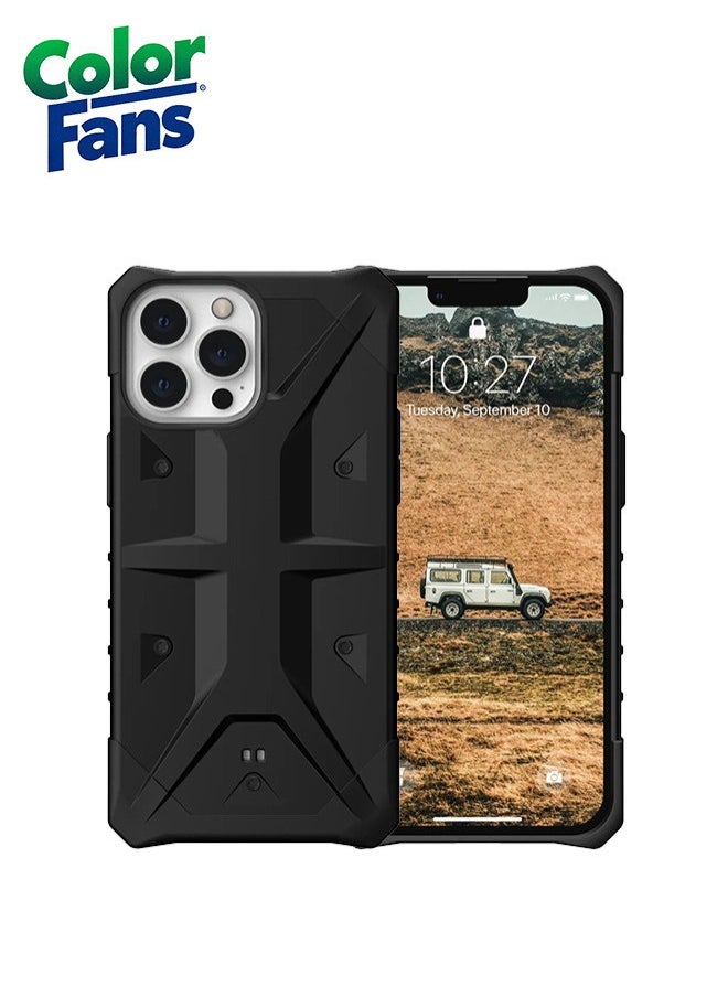 Color Fans Pathfinder Series iPhone 13 Pro Max 5G Case Rugged Strong Protective - Black  - Image 1