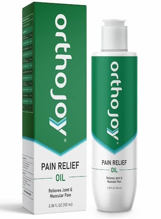 ORTHO JOY OrthoJoy Pain Relief Oil | Relieves Joint & Muscular Pain | Knee Pain | Quick & Long-lasting Relief with the Goodness of Ayurvedic Herbs - 100ml - Image 1