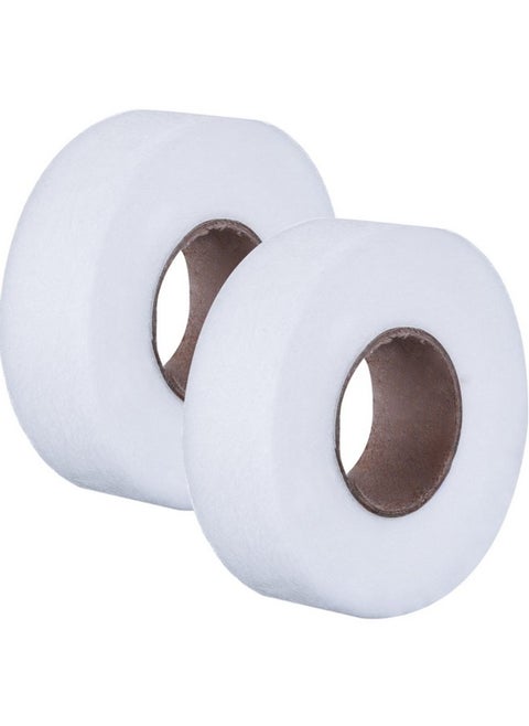 Iron On Hem Tape Fabric Fusing Hemming Tape Wonder Web Adhesive Hem Tape For Pants Each 27 Yards 2 Pack (White 3 4 Inch)