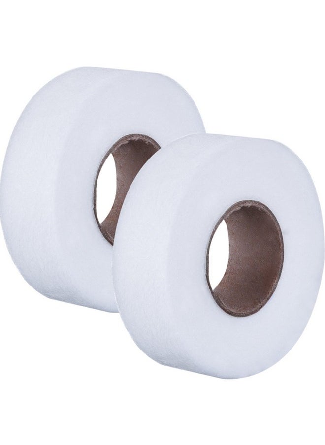 Iron On Hem Tape Fabric Fusing Hemming Tape Wonder Web Adhesive Hem Tape For Pants Each 27 Yards 2 Pack (White 3 4 Inch)