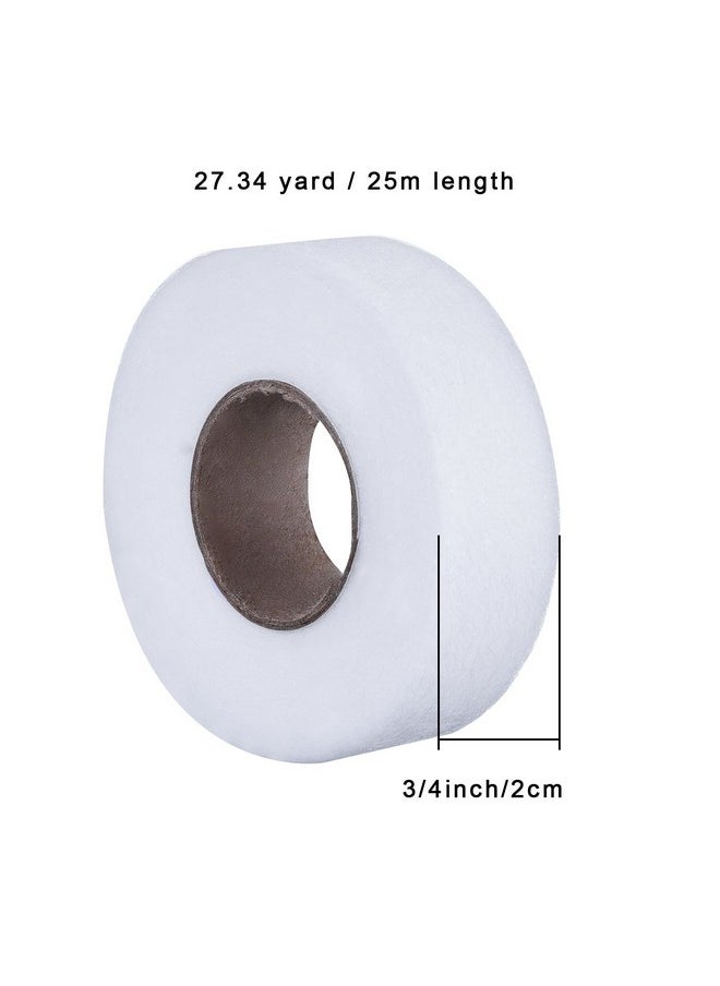 Iron On Hem Tape Fabric Fusing Hemming Tape Wonder Web Adhesive Hem Tape For Pants Each 27 Yards 2 Pack (White 3 4 Inch)