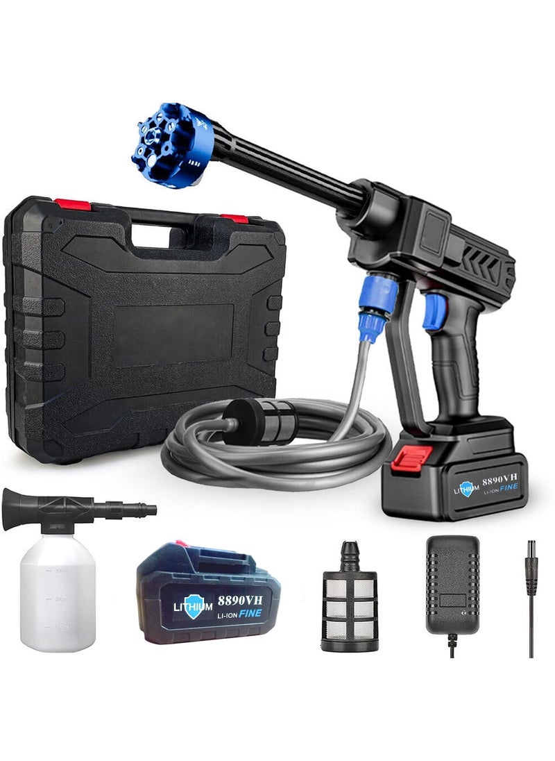 ARABELLA RETAIL Arabella Retail 2024 Car Washing Roof Cleaning Cordless Pressure Washer Portable Pressure with 48V Battery 6 in 1 Adjustable Nozzle High Pressure Car Washer Gun 2024VHigh Pressure Car Washer Gun  - Image 1