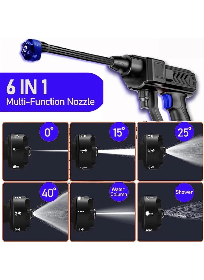 ARABELLA RETAIL Arabella Retail 2024 Car Washing Roof Cleaning Cordless Pressure Washer Portable Pressure with 48V Battery 6 in 1 Adjustable Nozzle High Pressure Car Washer Gun 2024VHigh Pressure Car Washer Gun  - Image 2