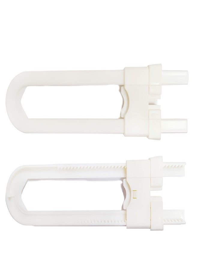 Kiddough U Shape Baby Safety Security Cupboard, Drawer, Cabinet Lock for Child, Infant & Kids (Pack of 2) - Image 1