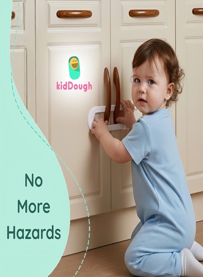 Kiddough U Shape Baby Safety Security Cupboard, Drawer, Cabinet Lock for Child, Infant & Kids (Pack of 2) - Image 2