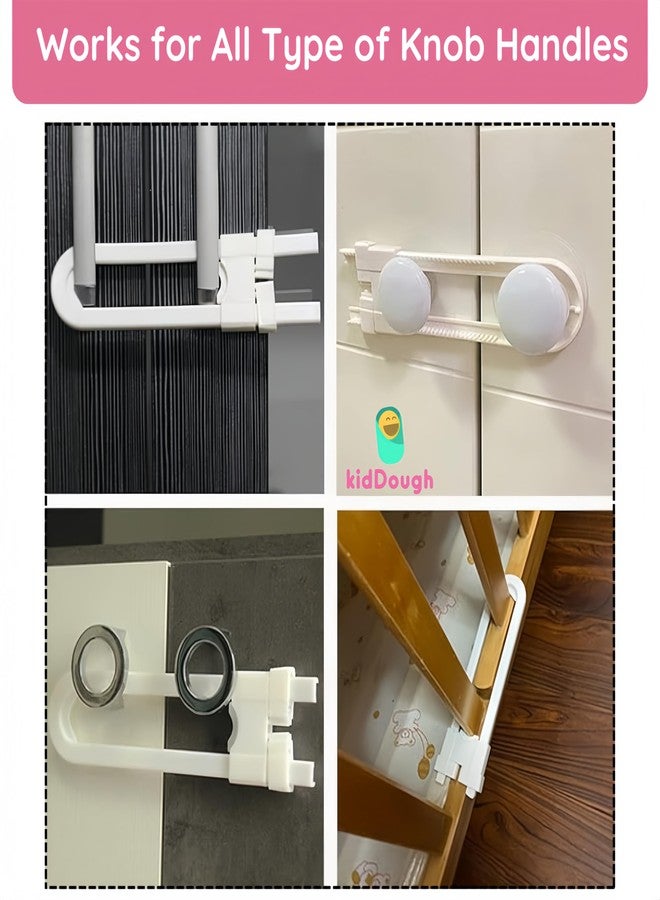 Kiddough U Shape Baby Safety Security Cupboard, Drawer, Cabinet Lock for Child, Infant & Kids (Pack of 2) - Image 4