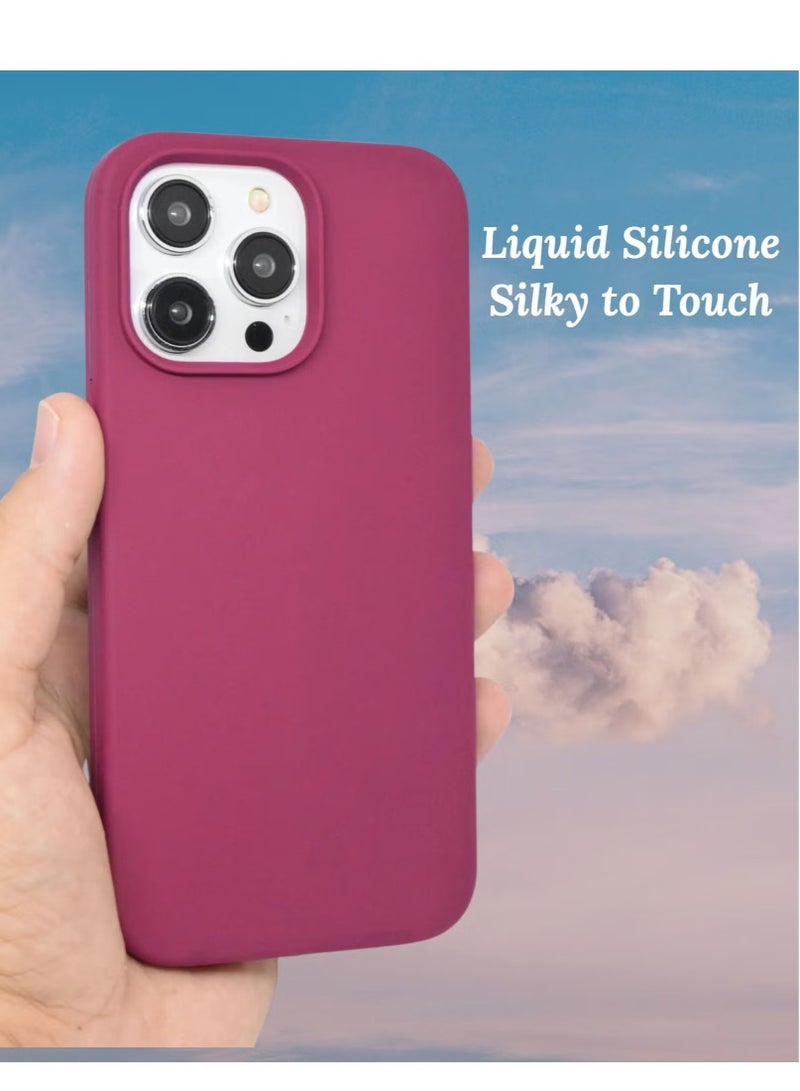 BORTONY iPhone 13 Pro Max Case Liquid Silicone Anti Scratch Anti Fingerprint Soft Silky Touch Shockproof Protective Cover for Apple iPhone 13 Pro Max - Image 2