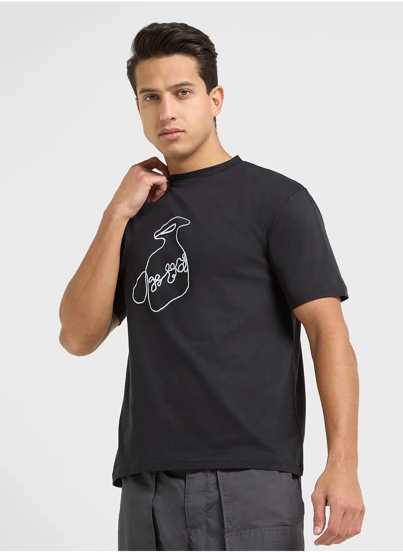 Seventy Five Graphic Oversized T-Shirt