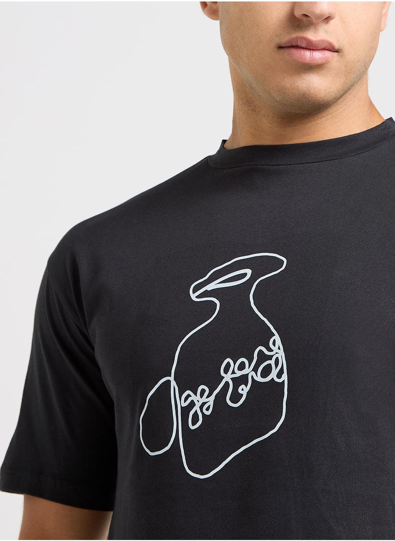 Seventy Five - Graphic Oversized T-Shirt - Image 1