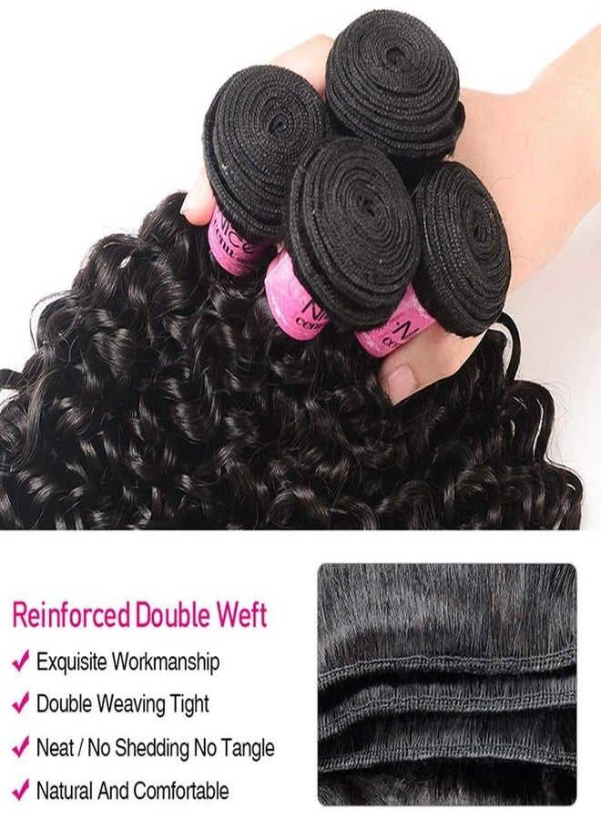 UNICE Human Hair Bundles Curly 12 14 16 inch 100% Unprocessed Malaysian Virgin Weave 3 Bundle Real Natural Black Human Hair Extensions 1B Natural Black Color for Women - Image 5