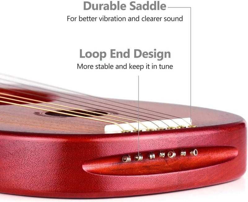 klarako 7pcs Lyre Harp String Replacement Metal Lya String Musical Instrument Accessories for Lyre Harp Harpsichord Dulcimer Zither Stringed Instrument - Image 3