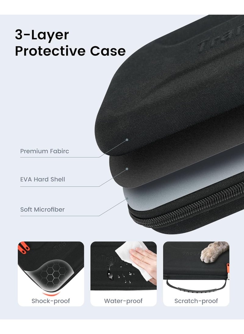 Transnovo Travel Carrying Case Compatible with Nintendo Switch 2 (2025) with 24-Card Slot, 16-in-1 Switch 2 Accessories Kit with ScreenProtector, Joycons Key Caps, Foldable Stand & Dust Stopper  - Image 4
