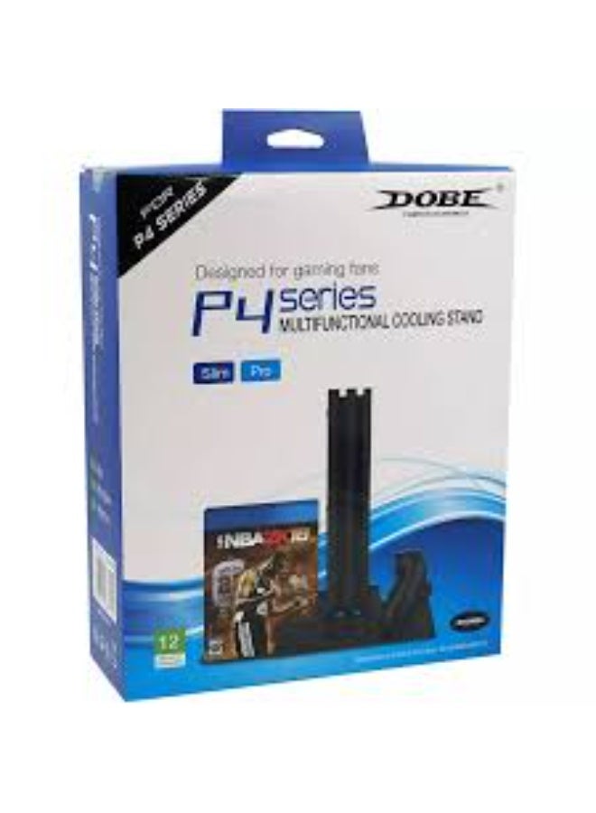DOBE Multi-function Vertical Stand/Dual Controller, Charging Dock, Cooler Station, Charging System and Game Storage with LED Light, Compatible Playstation 4, PS4/ PS4 Slim/ PS4 Pro Console Controller - Image 2
