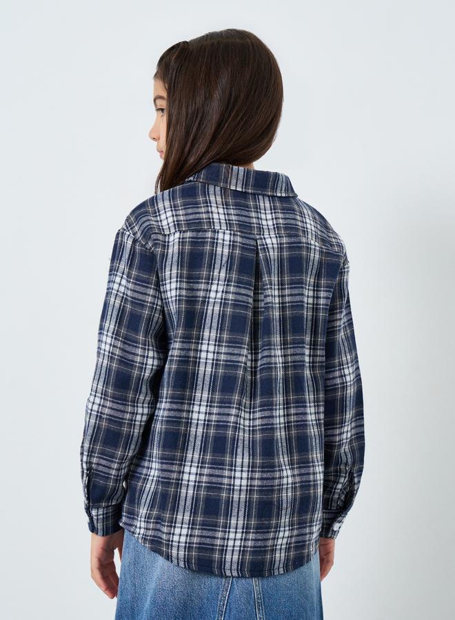 Styli Teens Blue Checkered Shirt - Image 5