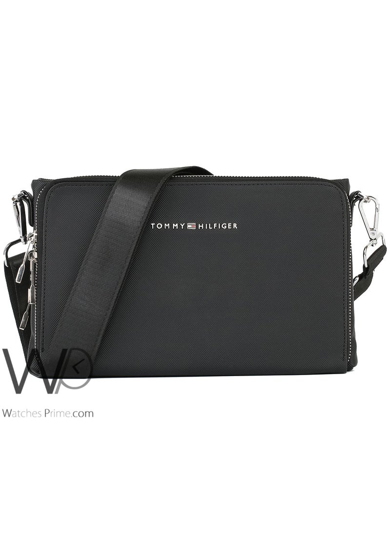 Tommy Hilfiger Plus Tommy Hilfiger Crossbody Shoulder Black Mens Hand Bag  - Image 1