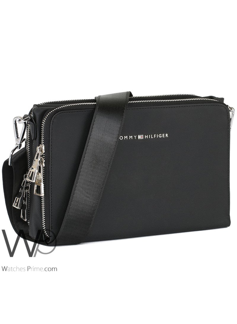 Tommy Hilfiger Plus Tommy Hilfiger Crossbody Shoulder Black Mens Hand Bag  - Image 2