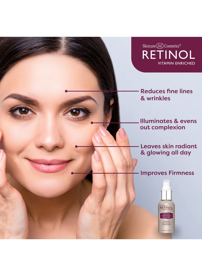RETINOL Instant Radiance Booster – The Original Retinol Glow Primer – A Burst of Anti-Aging Hydration Adds Luminosity & Skin-Smoothing Benefits of Vitamin A – Peptides Improve Firmness & Tone - Image 4