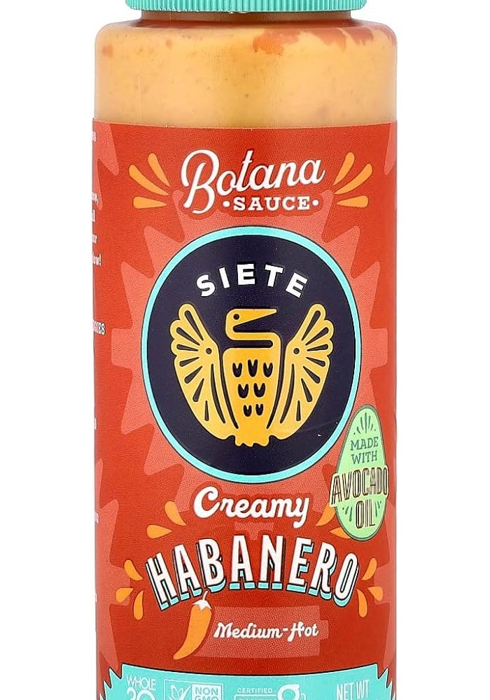 Siete Sauce Botana Creamy Habanero - Medium Hot, 8.5 Ounce Bottle - Image 1