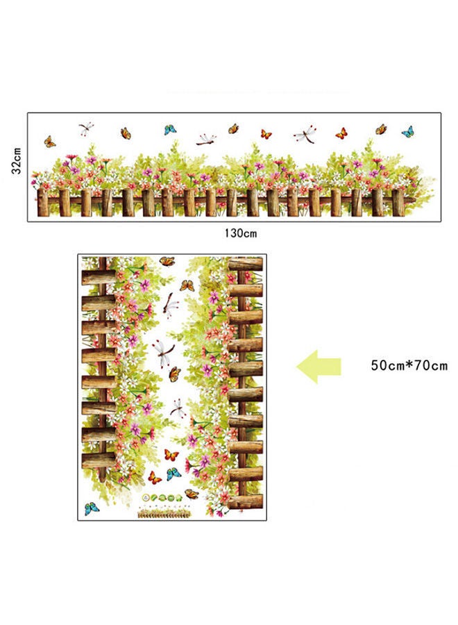 NIBEMINENT Baseboard Green Grass Waterproof DIY Removable Art Vinyl Wall Stickers Decor Multicolor - Image 1