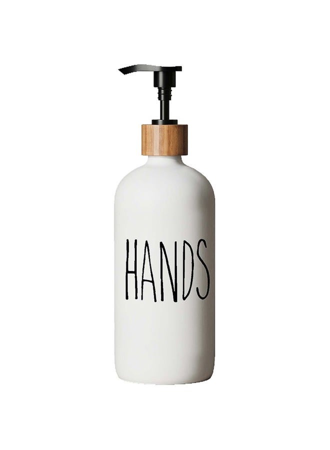 Aeakey Soap Dispenser,Dish Soap Dispenser for Kitchen Sink.Glass Hand Soap Dispenser, Modern Farmhouse Decor Dish Soap Dispenser for Bathroom,Kitchen Sink Decor - Image 1