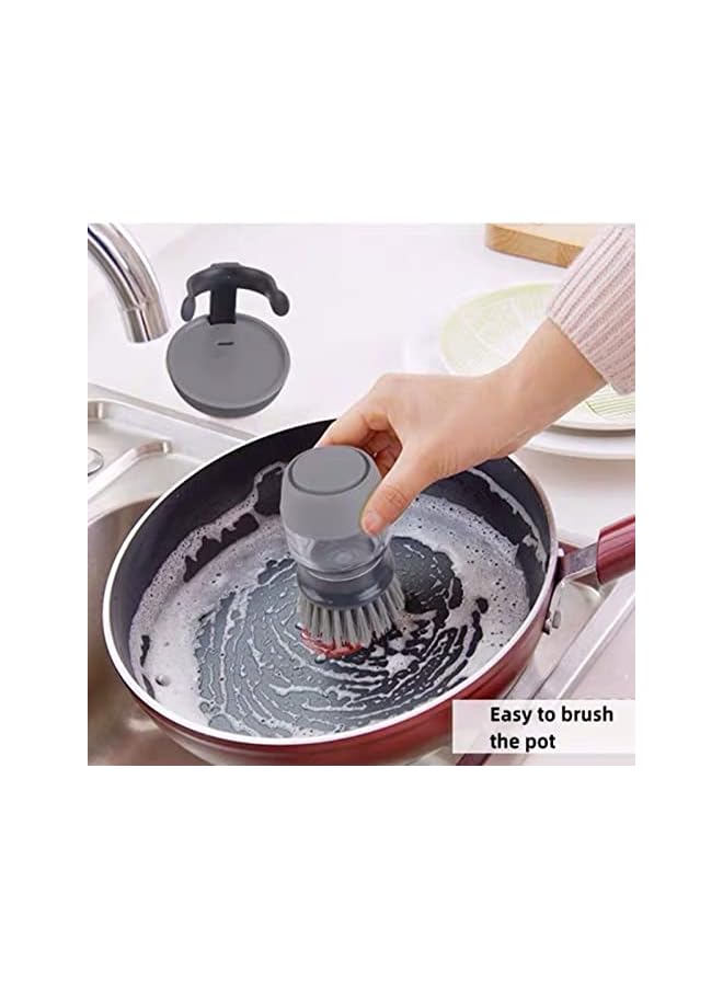 promass Dish Wash Dispenser Brush for Cleaning,Multifunctional Scrubbing Brush Cleaning Tools for Kitchen - Image 5
