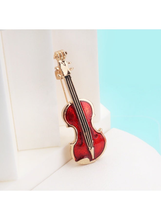 New Music Symbol Rhinestone Brooch