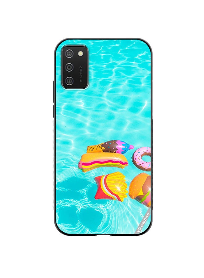 VR CREATIVE Protective Case Cover For Samsung Galaxy A03s Food Chill Design Multicolour - Image 1