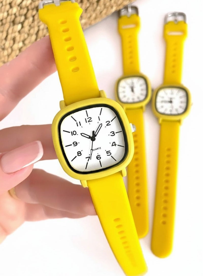 Women's Water Resistant Watch with Plastic Strap
